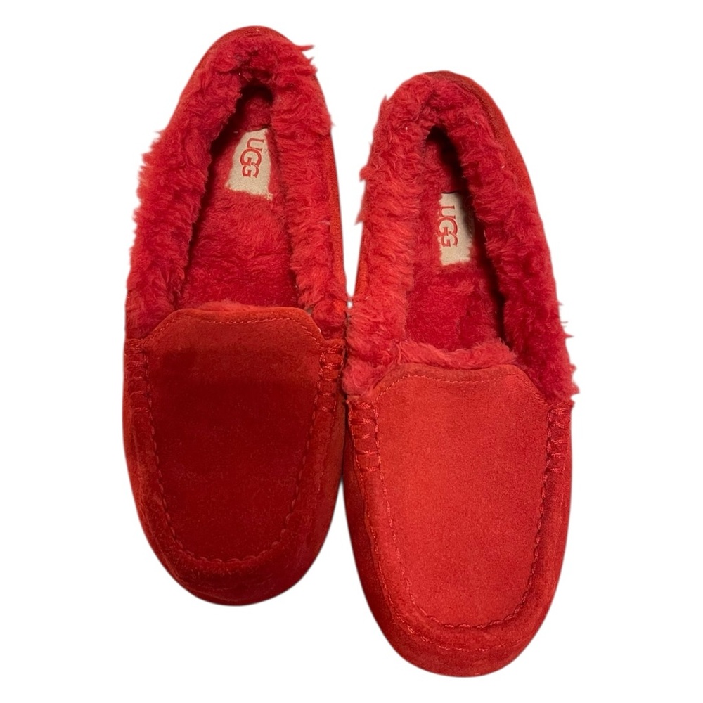 UGG Women's Red Cozy Moccasin Slippers - Picture 3 of 10